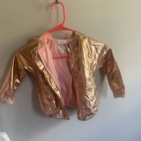 Gold toddler windbreaker jacket - Picture 3 of 4